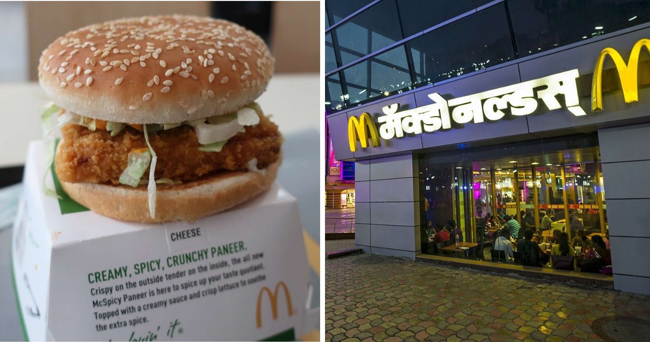 O que o McDonald's na Índia serve? Confira estes deliciosos itens de menu 1 um mcpaneer picante do mcdonalds, um mcdonalds na índia