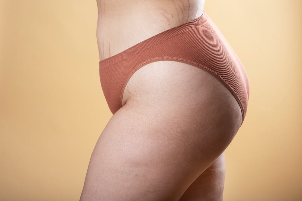 close up woman posing underwear